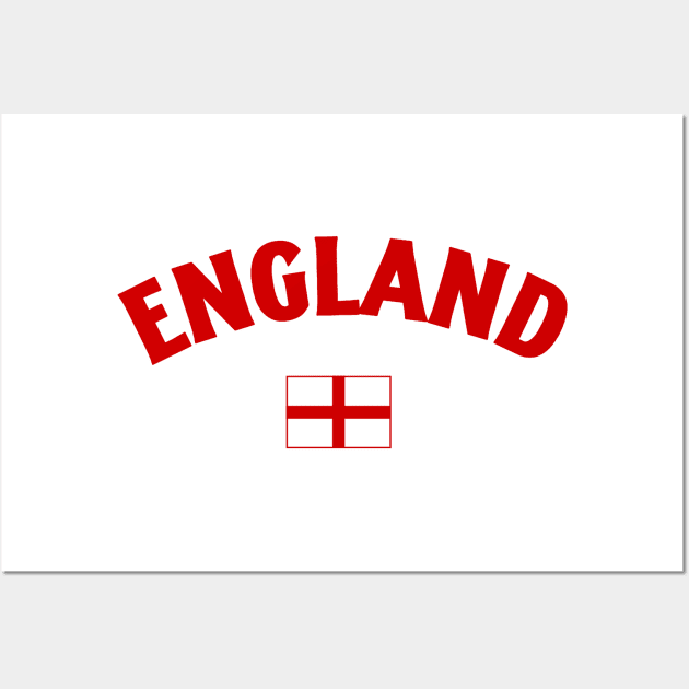 England Flag Wall Art by Issho Ni